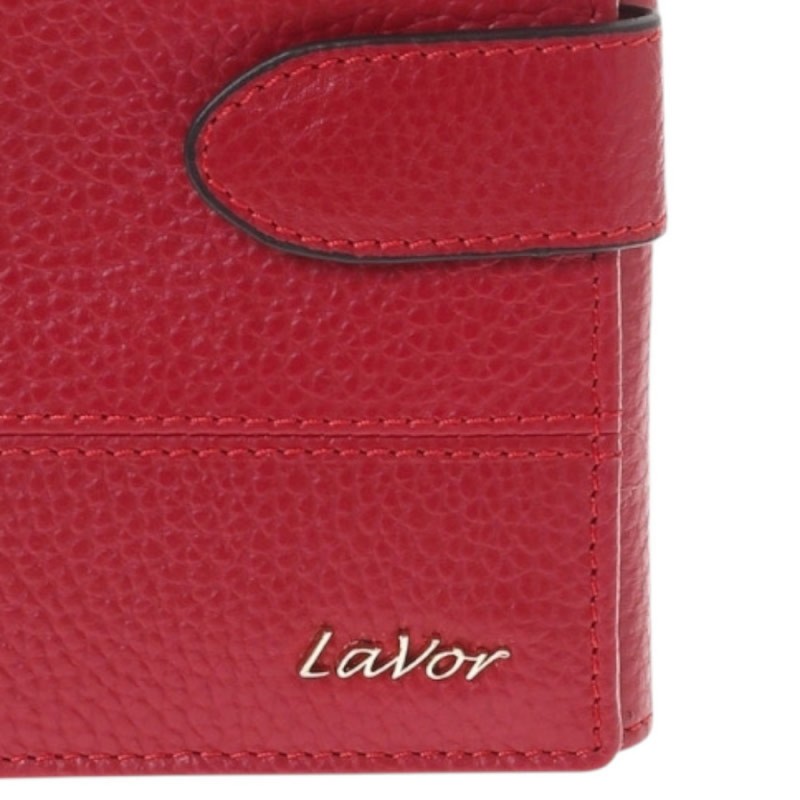 LaVor 1-6161 Γυναικείο Δερμάτινο Πορτοφόλι με Rfid Κόκκινο 1-6161-RED