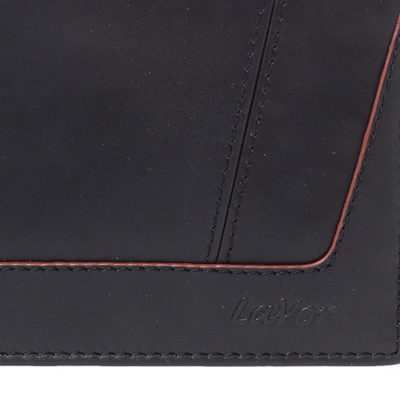 LaVor 1-6170 Ανδρικό Δερμάτινο Πορτοφόλι με RFID Μαύρο