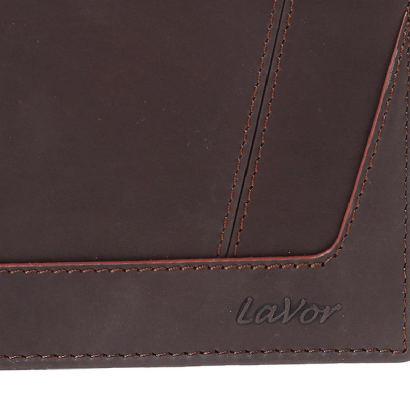 LaVor 1-6170 Ανδρικό Δερμάτινο Πορτοφόλι με RFID Καφέ