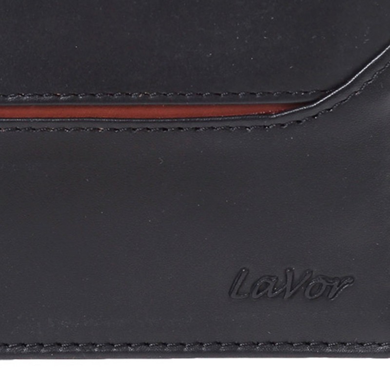 LaVor 1-6171 Ανδρικό Δερμάτινο Πορτοφόλι με RFID Μαύρο