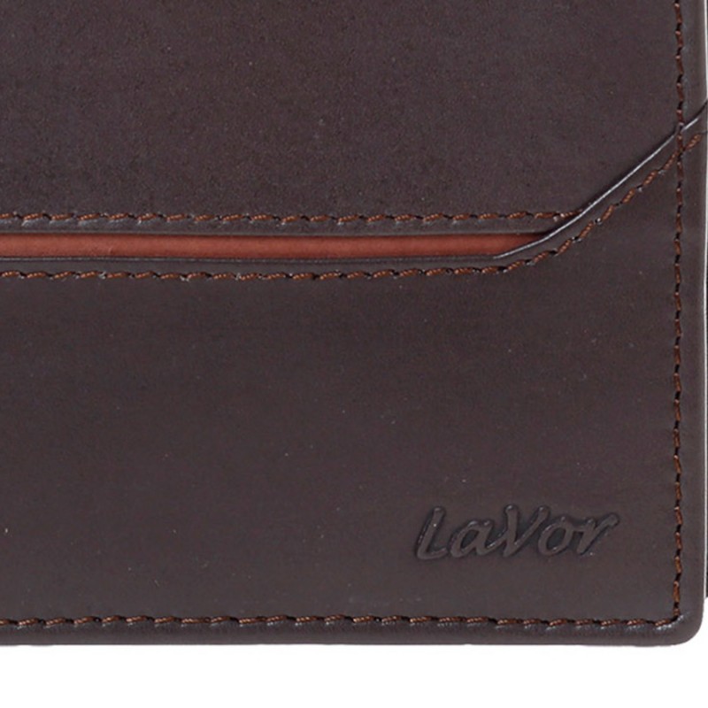 LaVor 1-6171 Ανδρικό Δερμάτινο Πορτοφόλι με RFID Καφέ