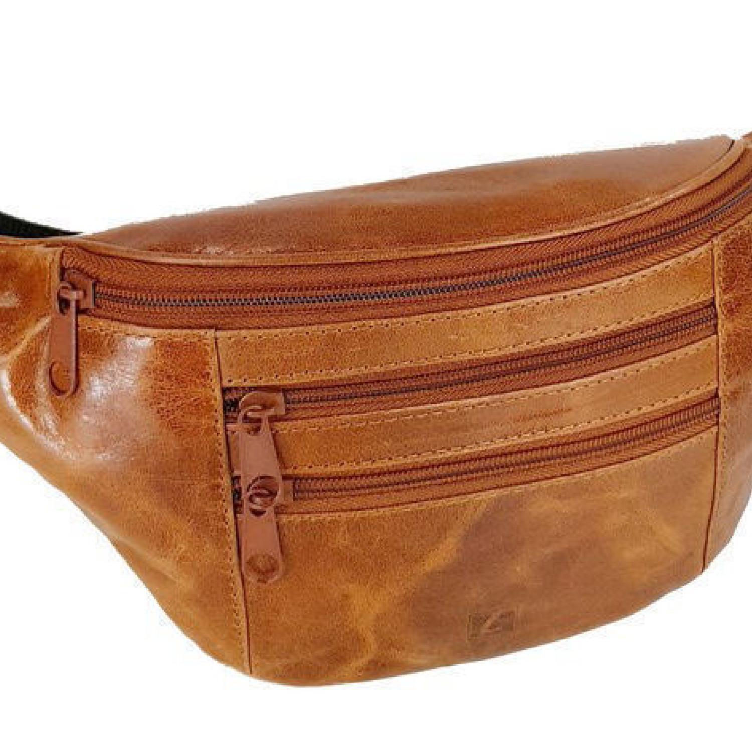 Τσαντάκι Μέσης Μπανάνα LAVOR 1-7122 δέρμα Taba 