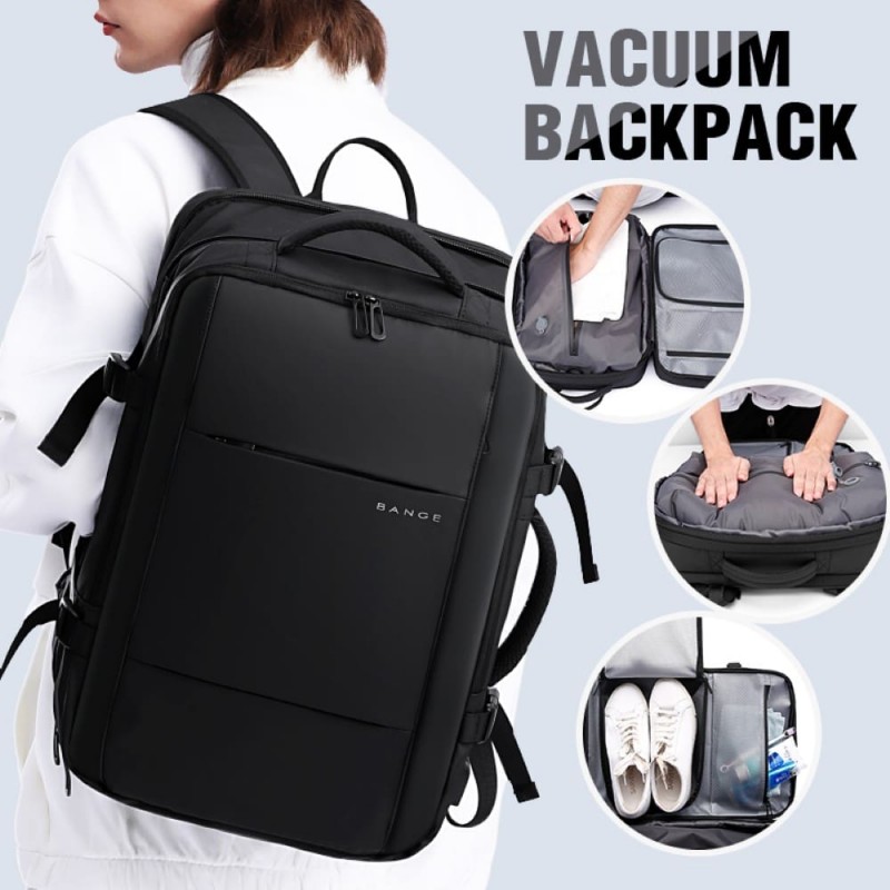 Σακίδιο πλάτης vacuum Tsa Lock 36L Laptop 17,3” Bange 3028 μαύρο 