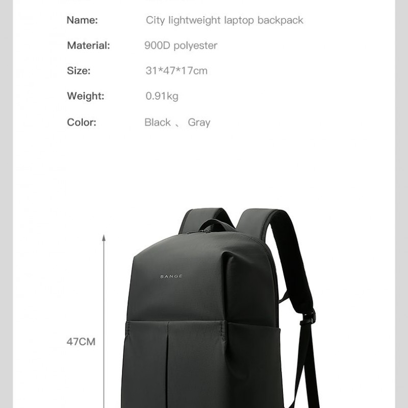 Σακίδιο Πλάτης Laptop 25L 15,6” Bange 3078 μαύρο 