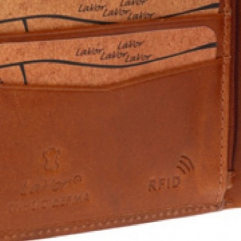 Ανδρικο Δερμάτινο Πορτοφόλι διαβατηριου Lavor 1-3311 COGNAC