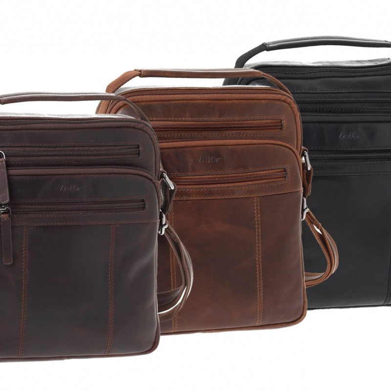 Δερμάτινo Ανδρικό Τσαντάκι Lavor-1-56-brown