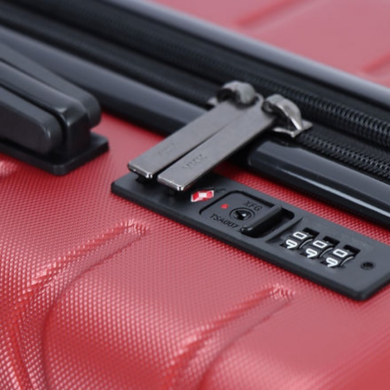 Lavor 1-601 Μεγάλη Βαλίτσα με ύψος 75cm σε Κόκκινο