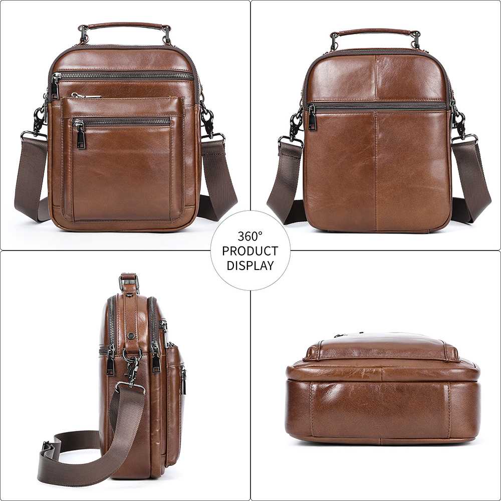 Ανδρική Δερματίνη Τσάντα Ώμου Cardinal 6156 καφέ 