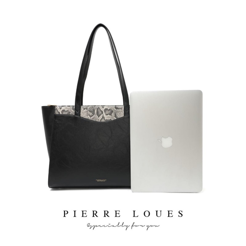 Γυναικεία Τσάντα Shopper Χειρός Pierre Loues PL615-40 μαύρο 
