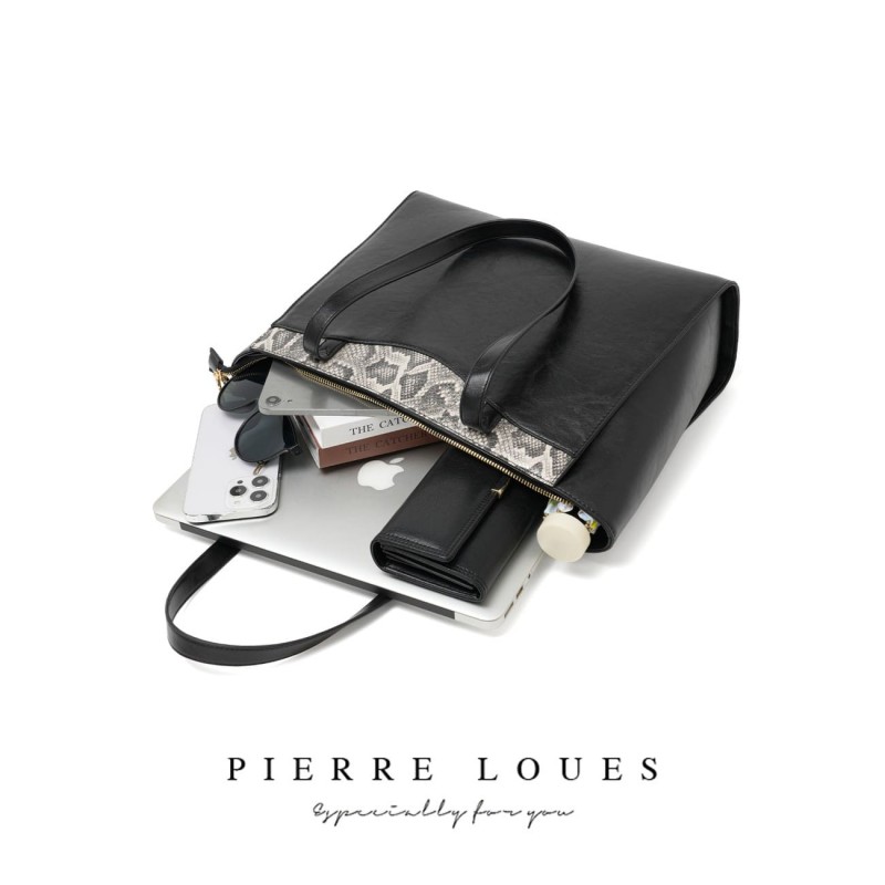 Γυναικεία Τσάντα Shopper Χειρός Pierre Loues PL615-40 μαύρο 