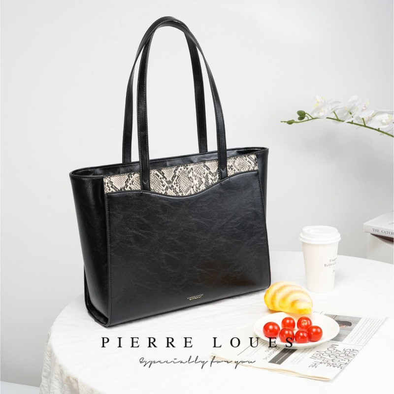 Γυναικεία Τσάντα Shopper Χειρός Pierre Loues PL615-40 μαύρο 