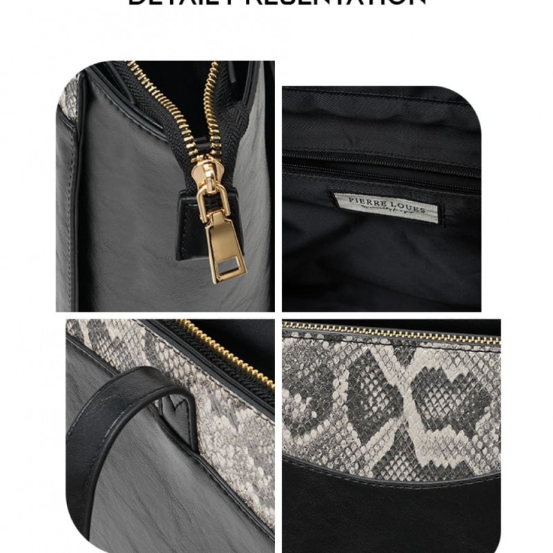 Γυναικεία Τσάντα Shopper Χειρός Pierre Loues PL615-40 μαύρο 