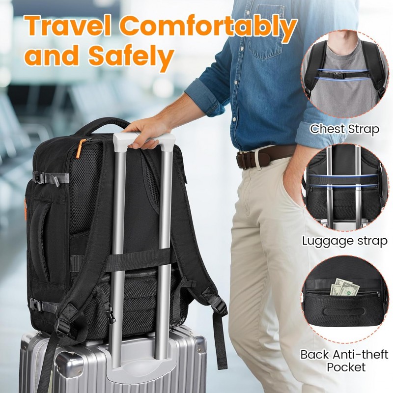 Σακίδιο Πλάτης Cabin Size 30L 17” Matein 6738 μαύρο 