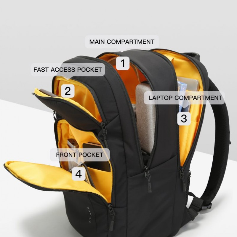 Σακίδιο πλάτης 24L Laptop 15,6” Bange 7839 gray 