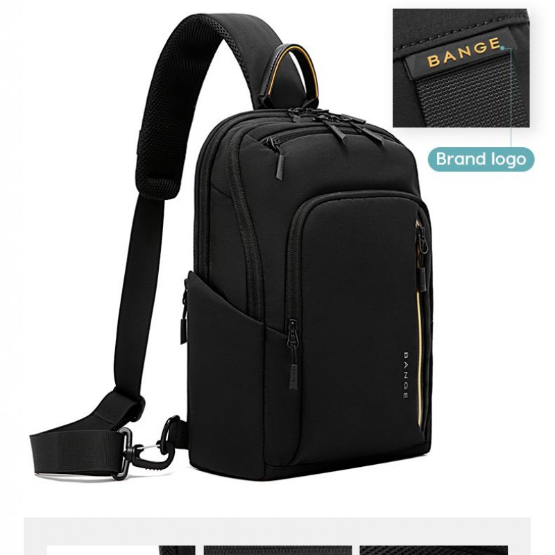 Τσαντάκι Στήθους Bange 7868 μαύρο 