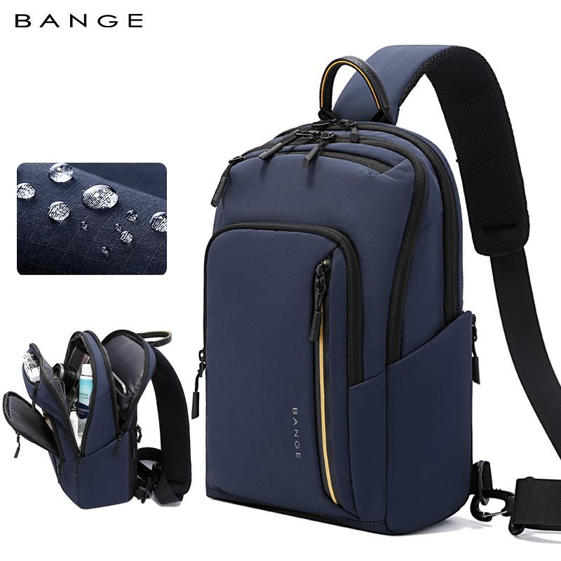 Τσαντάκι Στήθους Bange 7868 μπλε 