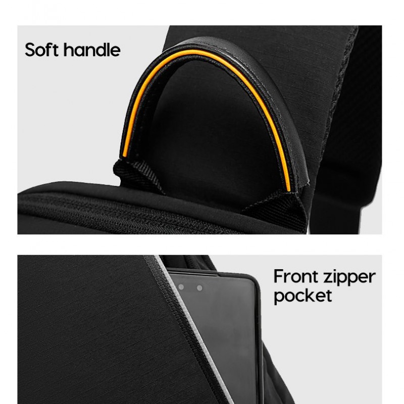 Τσαντάκι Στήθους Bange 7868 μαύρο 