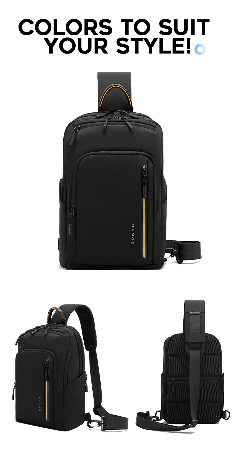 Τσαντάκι Στήθους Bange 7868 μαύρο 