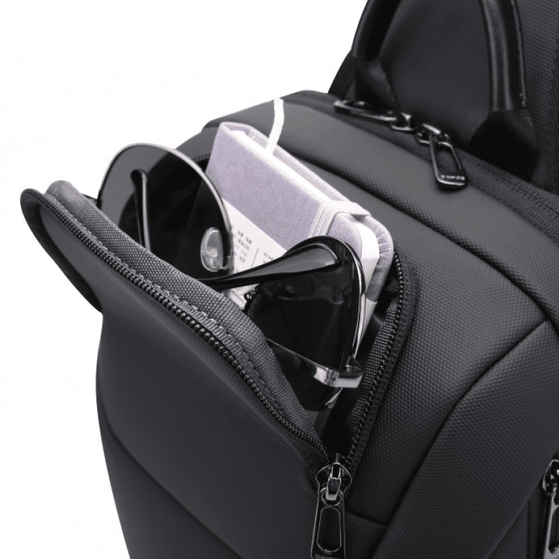 Τσαντάκι ώμου χιαστί crossbody Bange 8031 μαύρο