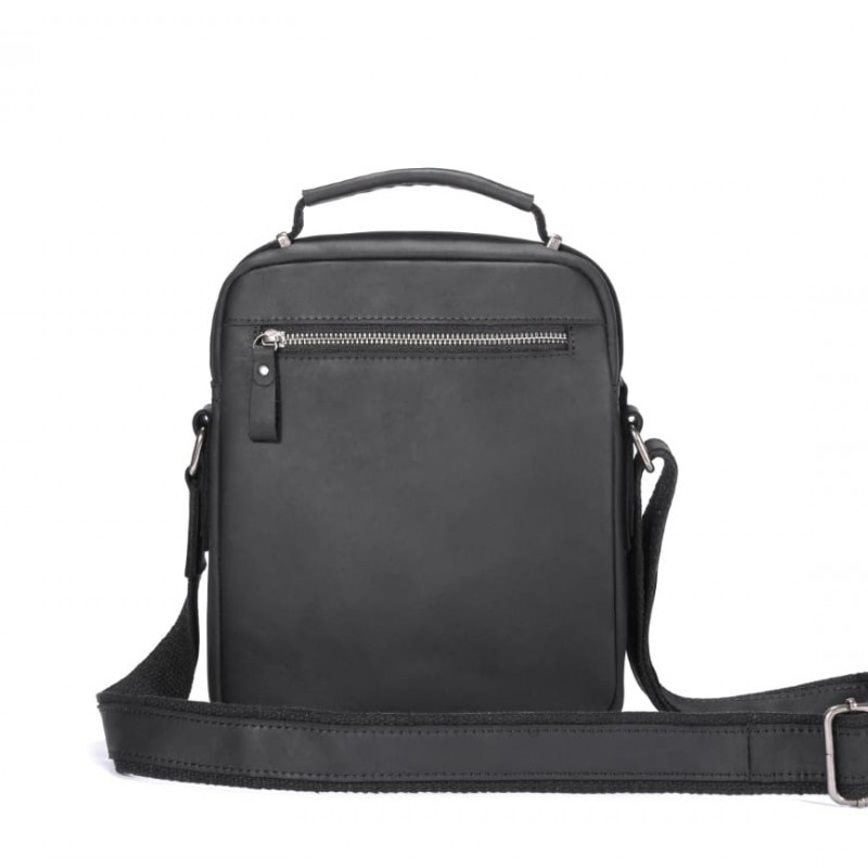 Δερμάτινο τσαντάκι ώμου Bull Captain DJB 0500-L μαύρο 