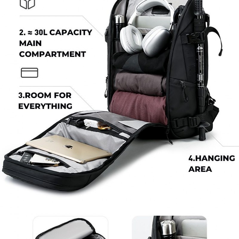 Σακίδιο Πολλαπλών Χρήσεων 30L 15,6” Bange FW226 μαύρο 