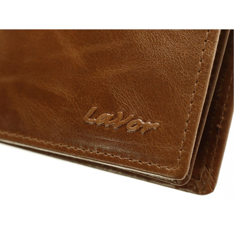 ΑΝΔΡΙΚΟ ΔΕΡΜΑΤΙΝΟ ΠΟΡΤΟΦΟΛΙ ΜΕ RFID LAVOR 1-3810 COGNAC 