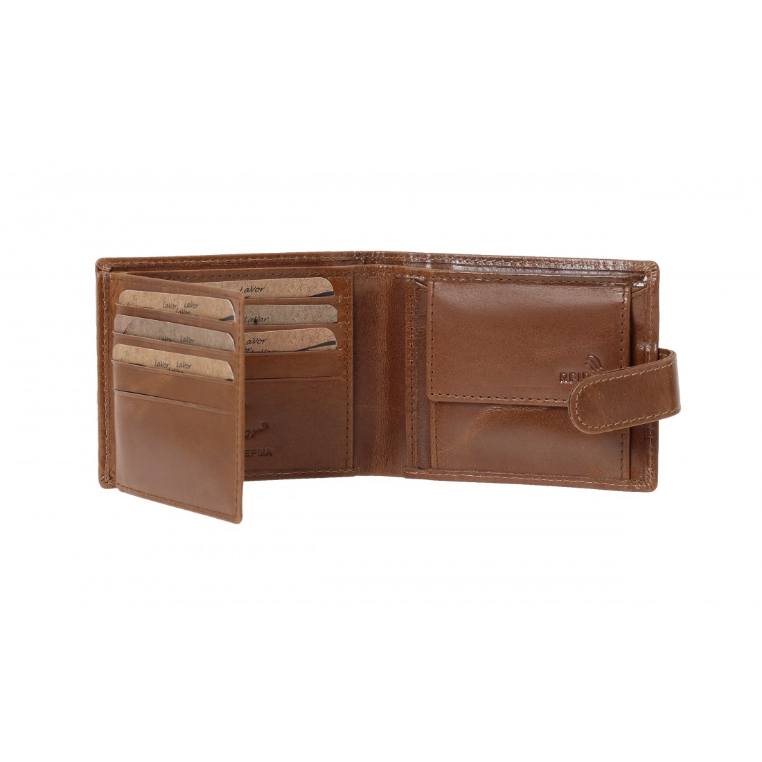 ΑΝΔΡΙΚΟ ΔΕΡΜΑΤΙΝΟ ΠΟΡΤΟΦΟΛΙ ΜΕ RFID LAVOR 1-3810 COGNAC 