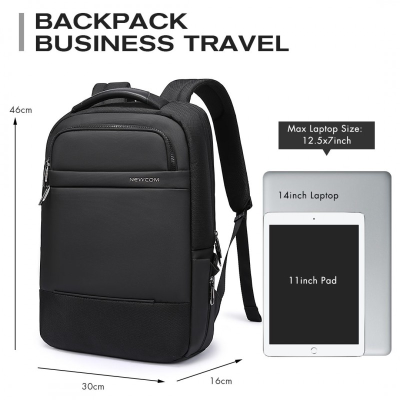 Επαγγελματικό σακίδιο 15,6” NewCom Ν1448445001 μαύρο 