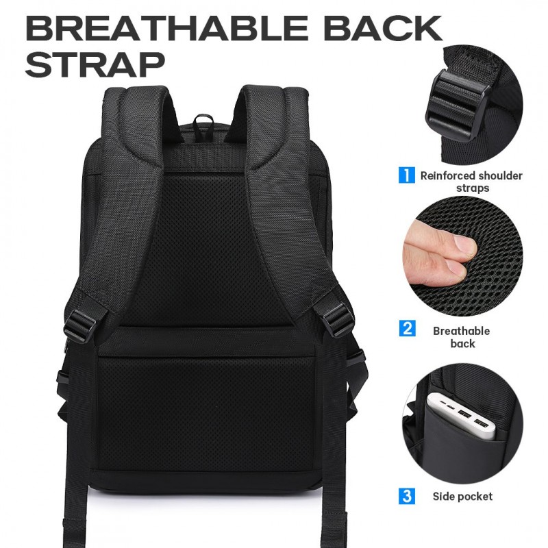 Επαγγελματικό σακίδιο 15,6” NewCom Ν1448445001 μαύρο 