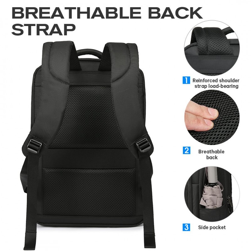 Επαγγελματικό σακίδιο 15,6” NewCom N1617445001 μαύρο