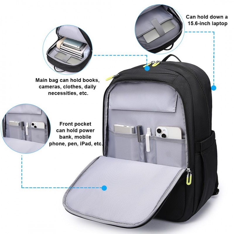 Επαγγελματικό σακίδιο 15,6” NewCom N1670446001 μαύρο