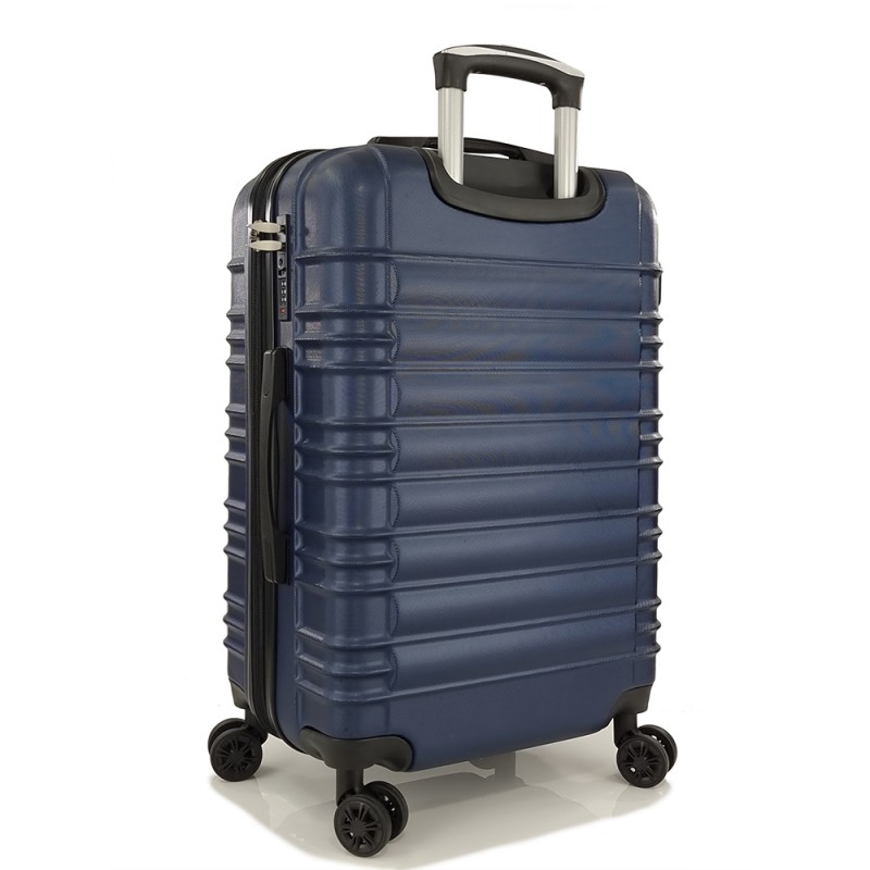 Σκληρές Βαλίτσες με Επέκταση Σετ 3 Τεμαχίων Forecast DQ2207-SET3. Μπλέ