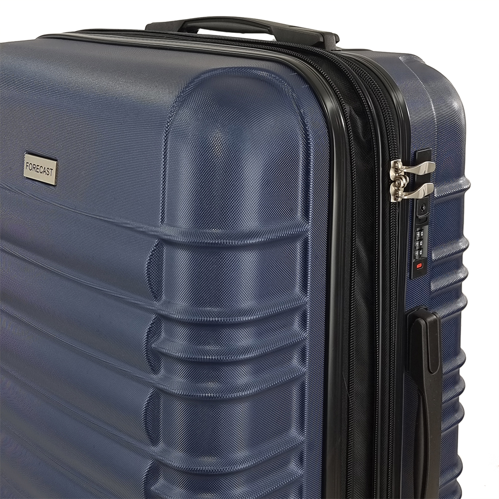 Σκληρές Βαλίτσες με Επέκταση Σετ 3 Τεμαχίων Forecast DQ2207-SET3. Μπλέ