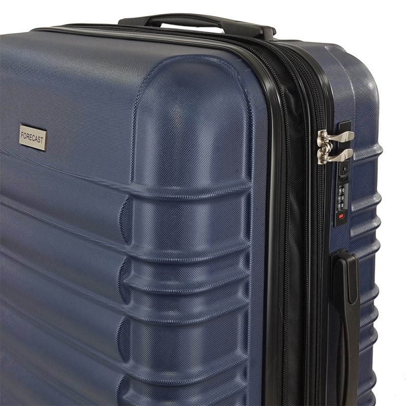 Σκληρές Βαλίτσες με Επέκταση Σετ 3 Τεμαχίων Forecast DQ2207-SET3. Μπλέ