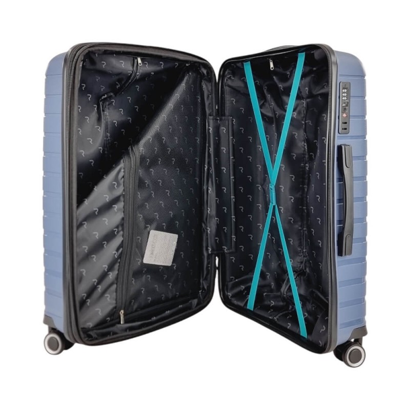 Βαλίτσα Μεγάλη RAIN RB80134-75εκ Μπλέ