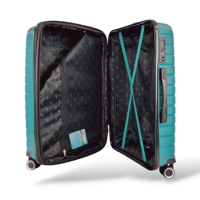 Βαλίτσα Rain RB80134-SET3 Πετρόλ