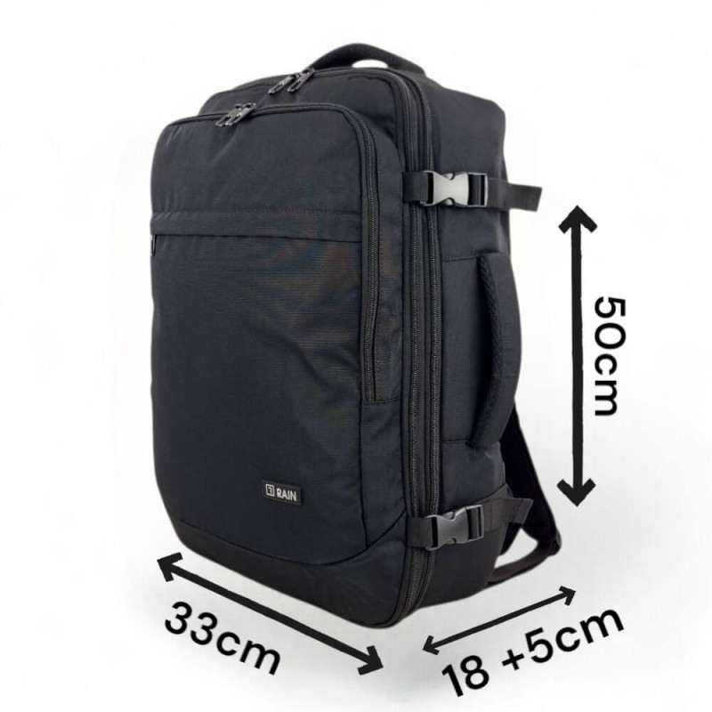Επαγγελματικό Σακίδιο Πλάτης Ταξιδίου με Επεκτεινόμενο Φερμουάρ RAIN RBP1060 (33x50x18 +5cm) 40lt