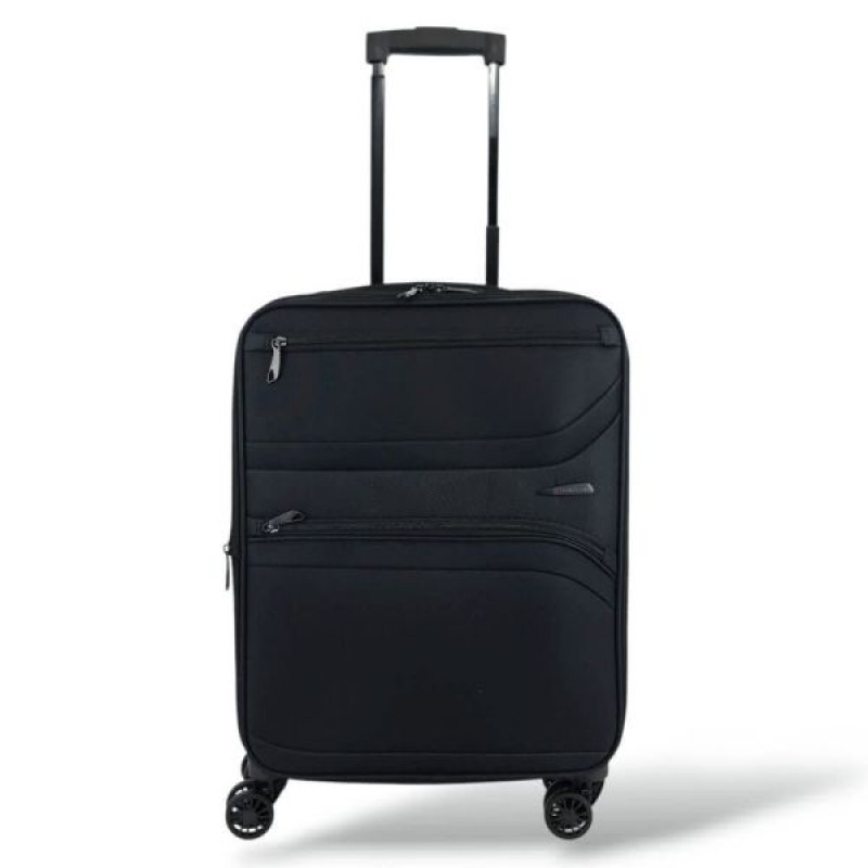 Βαλίτσα Καμπίνας Forecast 5703C 55x38x20 +5cm 45lt ΜΑΥΡΟ